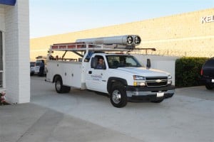 A work truck for Ventura County Overhead Door.